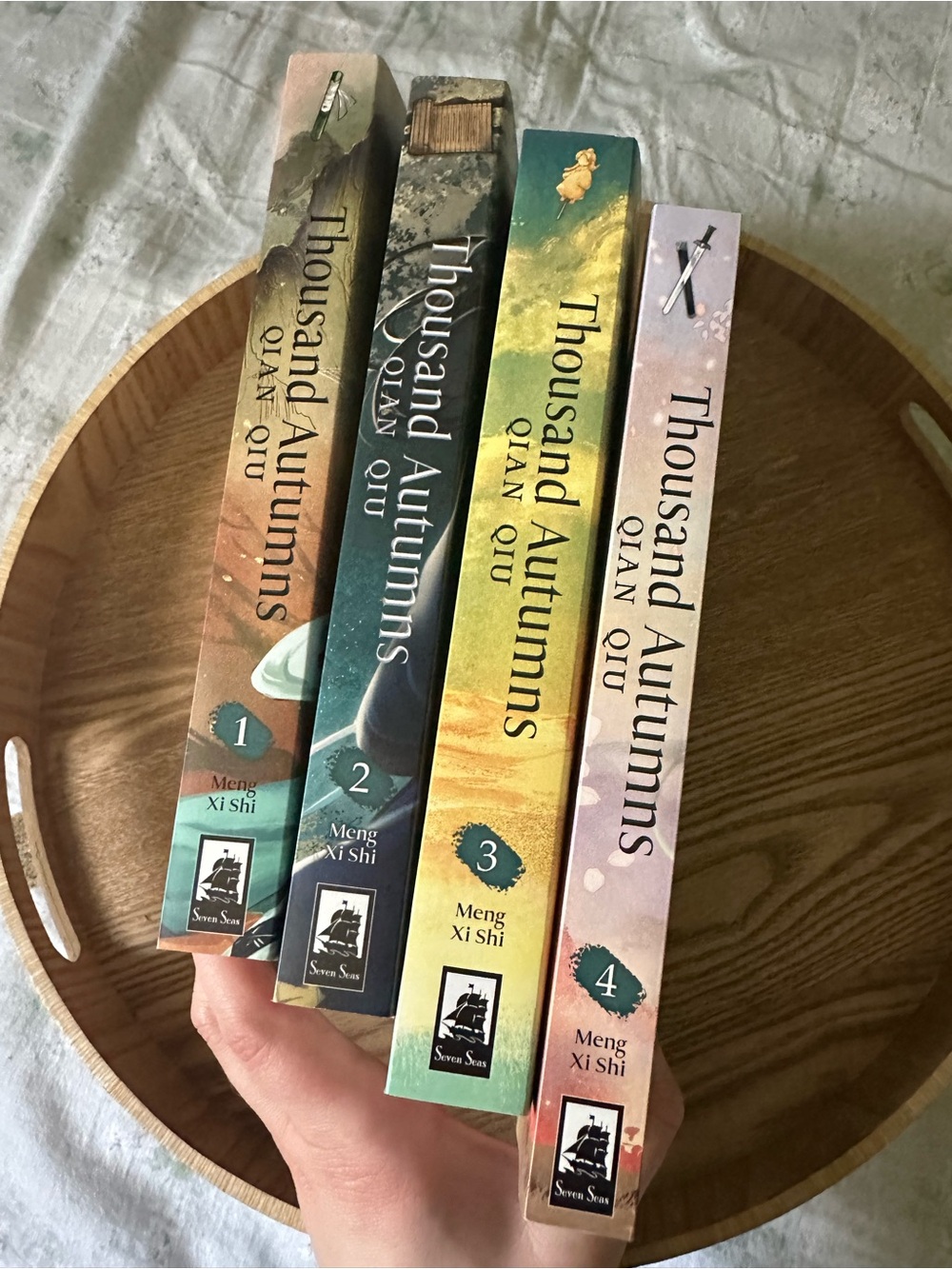 Thousand Autumns (Volumes 1-4) Danmei - Multicolor Spines